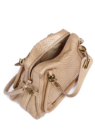 Detail View - Click To Enlarge - CHLOÉ - 'Paraty' medium python leather bag