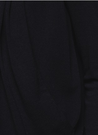 Detail View - Click To Enlarge - ARMANI COLLEZIONI - Drape front cardigan