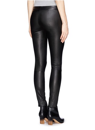 Back View - Click To Enlarge - THE ROW - 'Moto' stretch leather leggings