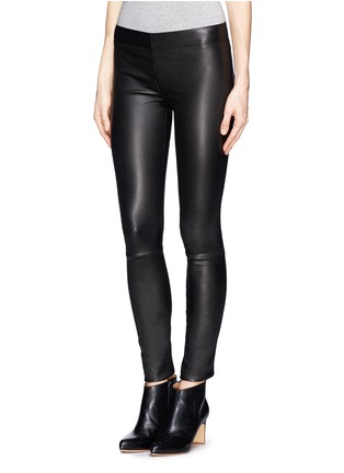 Front View - Click To Enlarge - THE ROW - 'Moto' stretch leather leggings