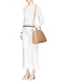 Figure View - Click To Enlarge - 71172 - 'Giada' half moon leather tote