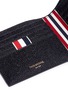Detail View - Click To Enlarge - THOM BROWNE  - Pebble grain leather bifold wallet