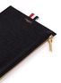 Detail View - Click To Enlarge - THOM BROWNE  - Large pebble grain leather zip coin pouch