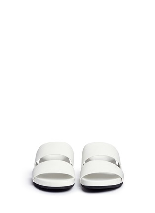 Front View - Click To Enlarge - VINCE - 'Georgie' leather slide sandals