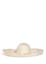 Main View - Click To Enlarge - YUNOTME - 'Maya' floral lace straw capeline hat