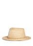 Figure View - Click To Enlarge - YUNOTME - 'Micha' floral lace panama straw hat