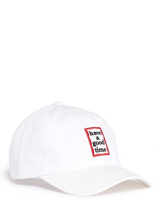 Main View - Click To Enlarge - HAVE A GOOD TIME - Logo embroidered baseball cap