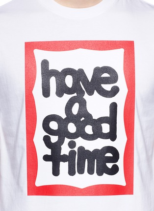 Detail View - Click To Enlarge - HAVE A GOOD TIME - Fat logo frame print T-shirt