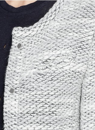 Detail View - Click To Enlarge - IRO - 'Carene' mélange heavy tweed jacket