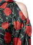 Detail View - Click To Enlarge - ALEXANDER WANG - Rose print cold shoulder cropped shirt