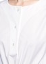 Detail View - Click To Enlarge - ALEXANDER WANG - Drawcord waist pinstripe sleeve shirt dress