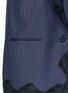 Detail View - Click To Enlarge - ALEXANDER WANG - Lace trim stripe virgin wool vest