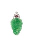 Main View - Click To Enlarge - SAMUEL KUNG - Diamond sapphire jade 18k white gold dragon pendant