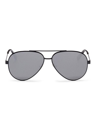 Main View - Click To Enlarge - SAINT LAURENT - 'Classic 11 Zero' metal frame aviator sunglasses