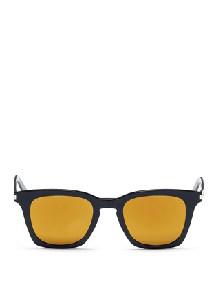 Main View - Click To Enlarge - SAINT LAURENT - 'SL 138 Slim' acetate square sunglasses