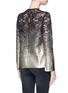 Back View - Click To Enlarge - TOPSHOP - Dégradé foil coated floral guipure lace blouse