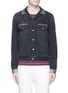 Main View - Click To Enlarge - GUCCI - Panther patch stud denim jacket