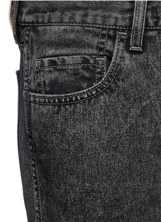 Detail View - Click To Enlarge - GUCCI - 'Punk' floral tiger appliqué slim fit jeans
