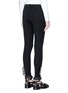 Back View - Click To Enlarge - GUCCI - GG pearl ruffle lace zip cuff pants