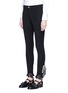 Front View - Click To Enlarge - GUCCI - GG pearl ruffle lace zip cuff pants
