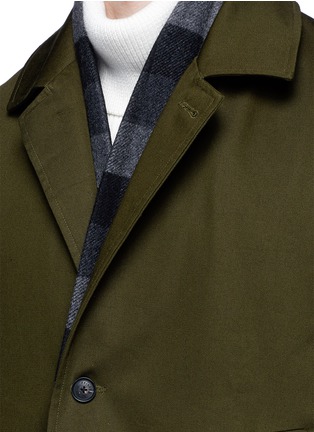 Detail View - Click To Enlarge - FFIXXED STUDIOS - 'Workaround' reversible wool-cashmere plaid underlay twill coat