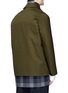 Back View - Click To Enlarge - FFIXXED STUDIOS - 'Workaround' reversible wool-cashmere plaid underlay twill coat