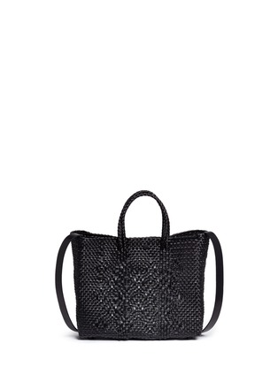 Main View - Click To Enlarge - TRUSS - Small top handle woven PVC tote