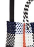Detail View - Click To Enlarge - TRUSS - Plaid PVC woven crossbody tote