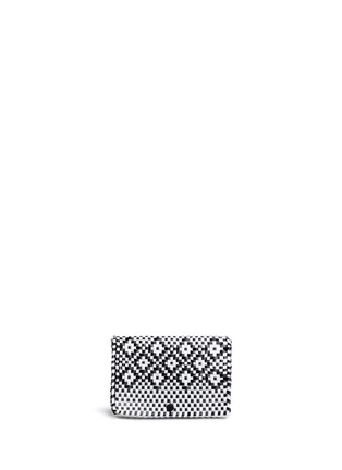 Main View - Click To Enlarge - TRUSS - Diamond pattern woven PVC pouch