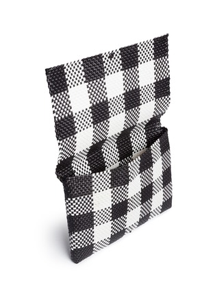 Detail View - Click To Enlarge - TRUSS - Woven plaid PVC flat pouch
