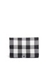 Main View - Click To Enlarge - TRUSS - Woven plaid PVC flat pouch