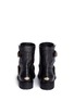 Back View - Click To Enlarge - JIMMY CHOO - 'Youth' buckle leather biker boots