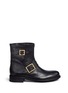 Main View - Click To Enlarge - JIMMY CHOO - 'Youth' buckle leather biker boots