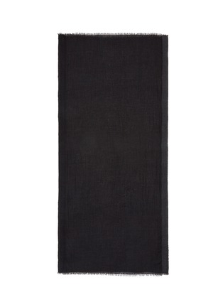 Main View - Click To Enlarge - FRANCO FERRARI - 'Notevole' brushed trim cashmere scarf