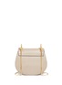 Detail View - Click To Enlarge - CHLOÉ - 'Drew' small leather flap suede shoulder bag