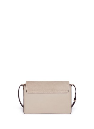 Detail View - Click To Enlarge - CHLOÉ - 'Faye' small stud suede and leather crossbody bag