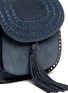 Detail View - Click To Enlarge - CHLOÉ - 'Hudson' small braided suede saddle bag