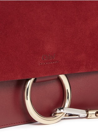  - CHLOÉ - Faye' small suede and leather crossbody bag