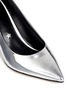 Detail View - Click To Enlarge - PEDDER RED - Faux mirror leather pumps