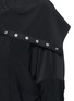 Detail View - Click To Enlarge - NORMA KAMALI - Snap button foldover cape collar jacket