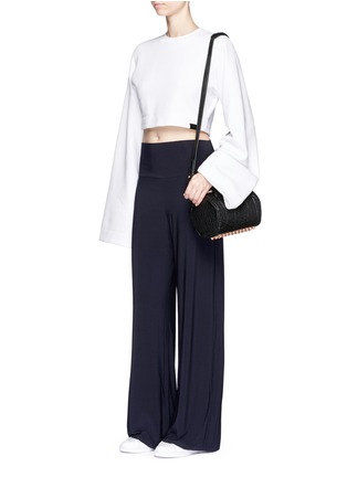 Figure View - Click To Enlarge - NORMA KAMALI - Stretch jersey straight leg pants