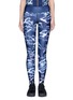 Main View - Click To Enlarge - WE ARE HANDSOME - 'The Cascade' tidal wave print active leggings