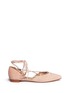 Main View - Click To Enlarge - STUART WEITZMAN - 'Gilligan' d'Orsay suede lace-up flats