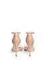 Back View - Click To Enlarge - STUART WEITZMAN - 'Nudist Song' ankle strap patent leather sandals