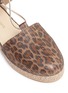 Detail View - Click To Enlarge - STUART WEITZMAN - 'Walk My Way' glitter leopard print espadrille sandals