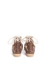 Back View - Click To Enlarge - STUART WEITZMAN - 'Walk My Way' glitter leopard print espadrille sandals