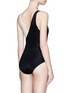 Back View - Click To Enlarge - SOLID & STRIPED - 'The Ballerina' colourblock one-piece swimsuit