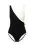Main View - Click To Enlarge - SOLID & STRIPED - 'The Ballerina' colourblock one-piece swimsuit