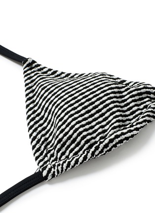 Detail View - Click To Enlarge - SOLID & STRIPED - 'The Charlotte' dotty triangle bikini top