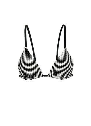 Main View - Click To Enlarge - SOLID & STRIPED - 'The Charlotte' dotty triangle bikini top
